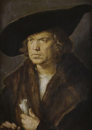 Albrecht Durer Portrait of an unknown man oil painting image